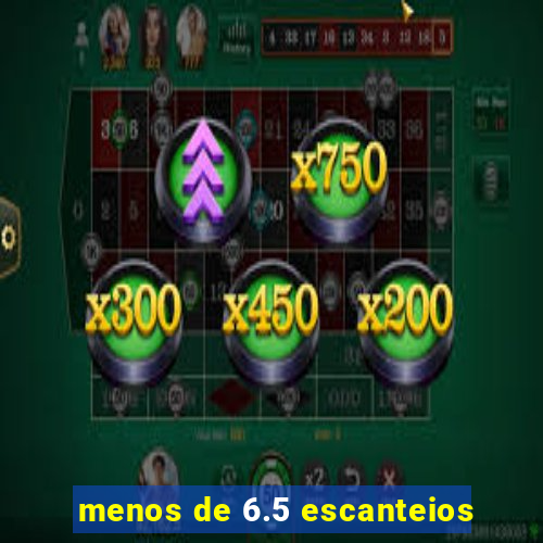 menos de 6.5 escanteios