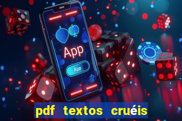 pdf textos cruéis demais para serem lidos rapidamente